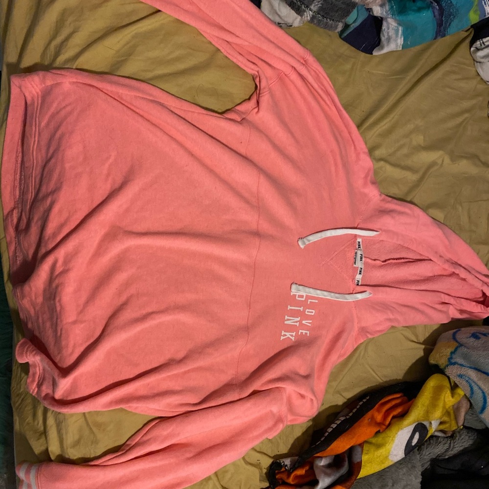 Victoria Secret Pink long-sleeved tshirt with hood